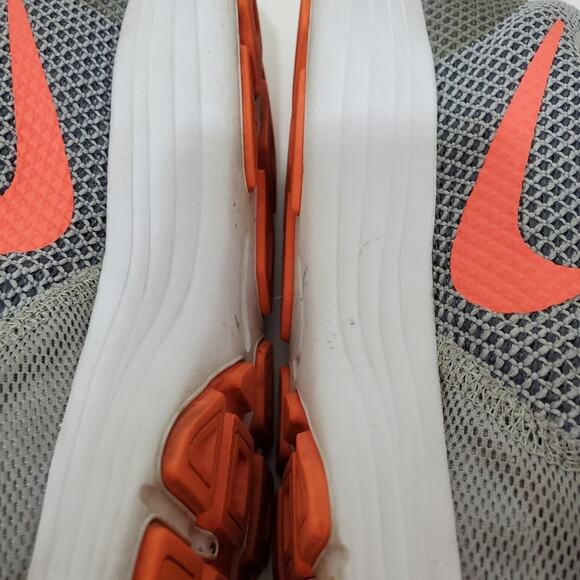 Nike | Revolution 3 Wolf Gray / Hyper Orange Ankle-High Running Shoe Sneaker - Picture 12 of 12